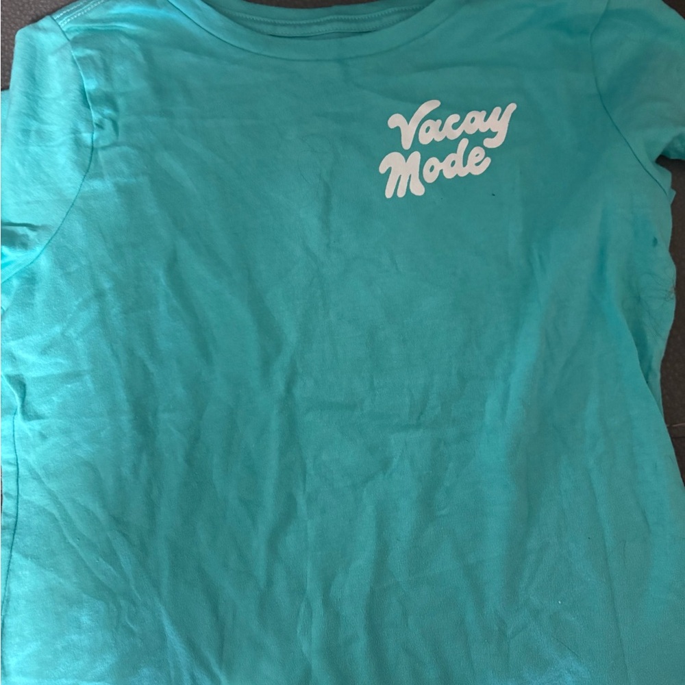 Old Navy Kids Teal 'Vacay Mode' T-Shirt